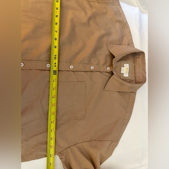 $98 MAEVE BY ANTHROPOLOGIE The Bennet Oversized Shirt Sz S Long Sleeve Hi-Low - Picture 15 of 16